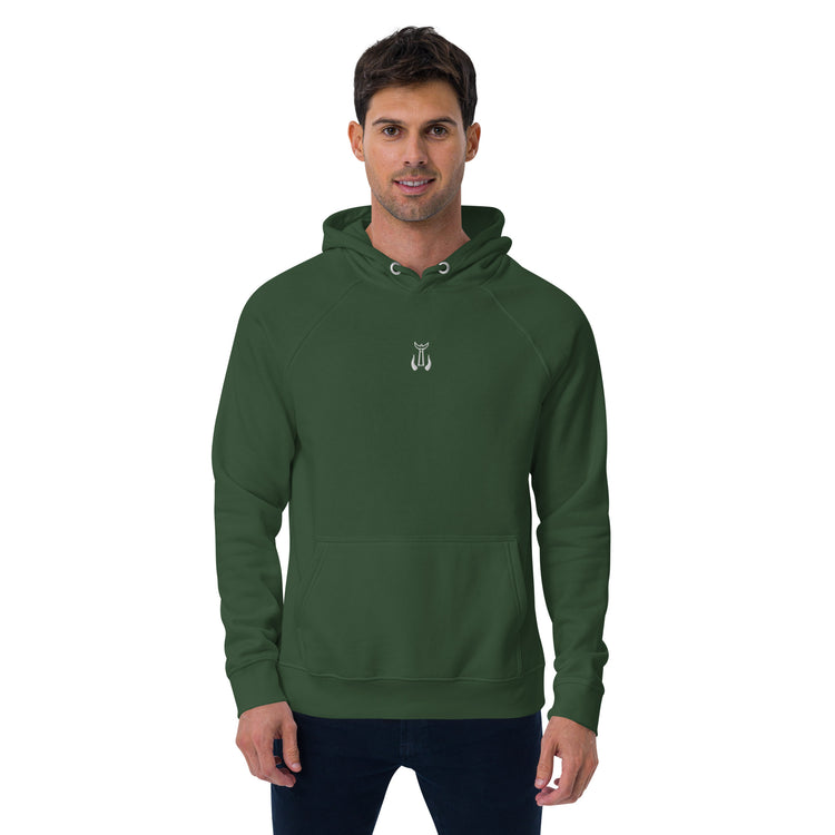 Sweat à capuche mixte en coton biologique Lacornador® Trident Camarguais