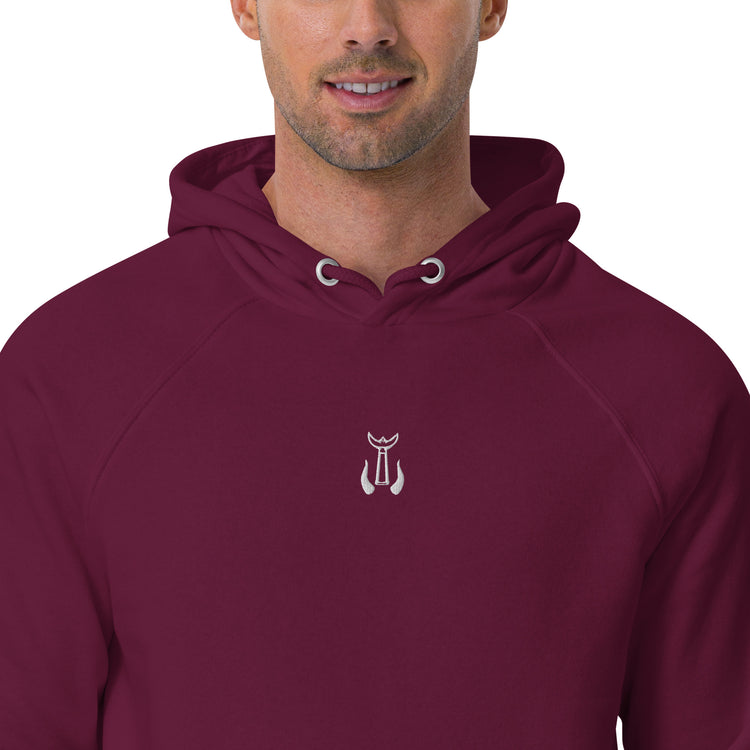Sweat à capuche mixte en coton biologique Lacornador® Trident Camarguais