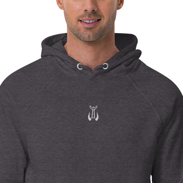 Sweat à capuche mixte en coton biologique Lacornador® Trident Camarguais