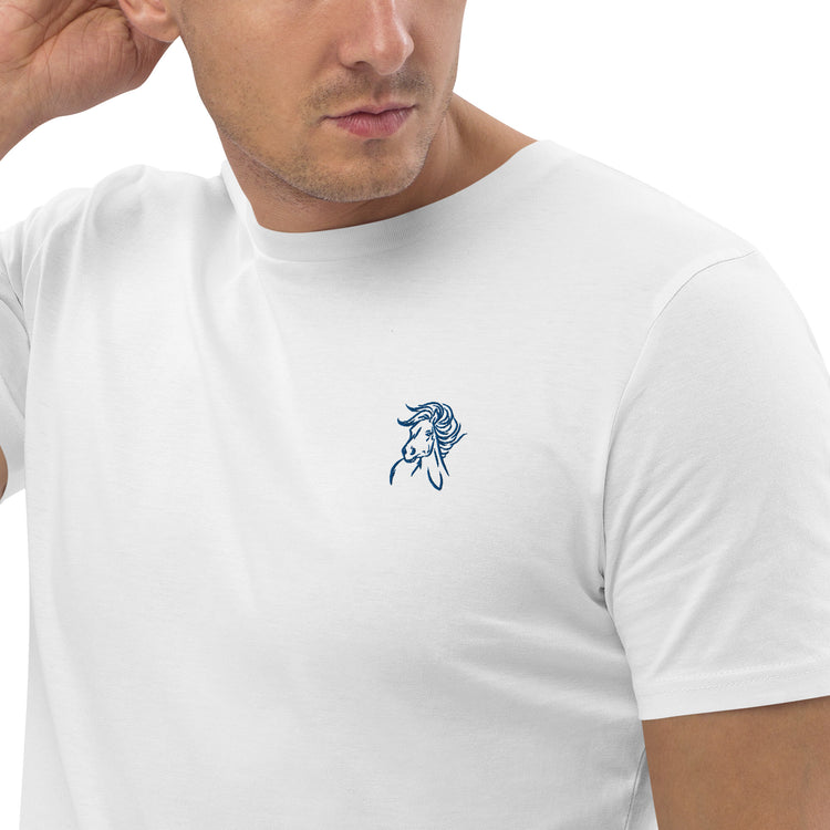 Lacornador® Horse embroidered organic cotton t-shirt