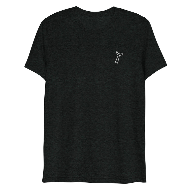 Tee-shirt chiné Lacornador® brodé Trident de gardian camarguais