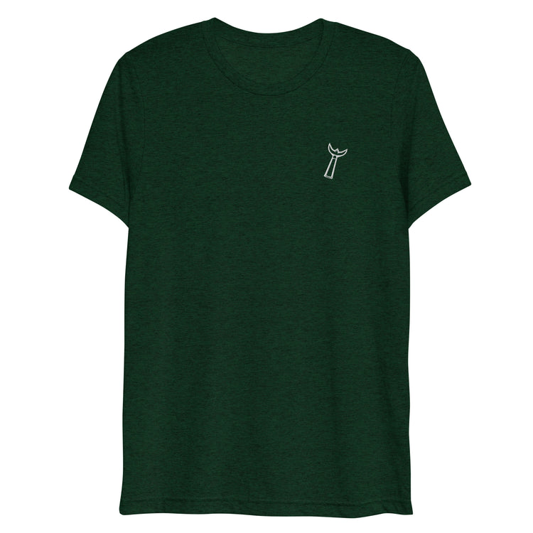 Tee-shirt chiné Lacornador® brodé Trident de gardian camarguais