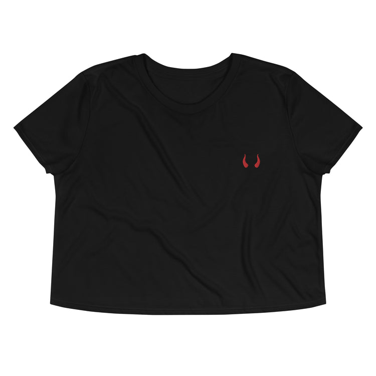 Crop-top brodé Lacornador®