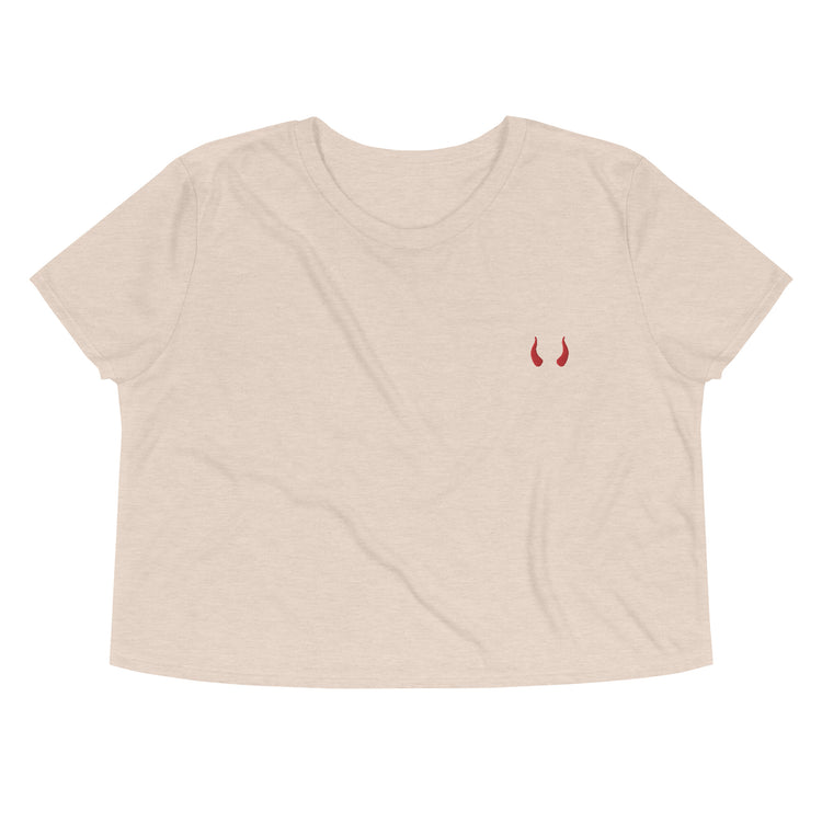 Crop-top brodé Lacornador®