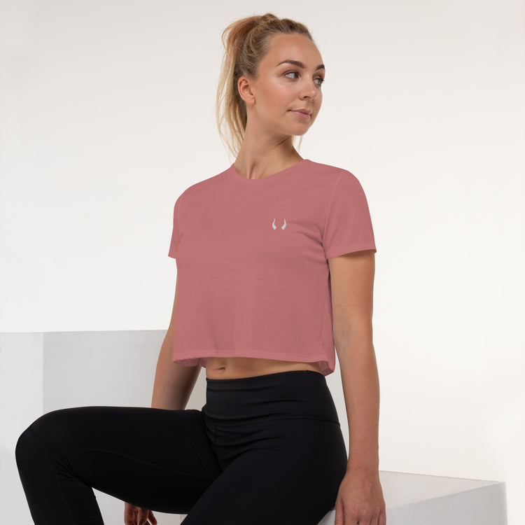 Crop-top fluide brodé Lacornador®