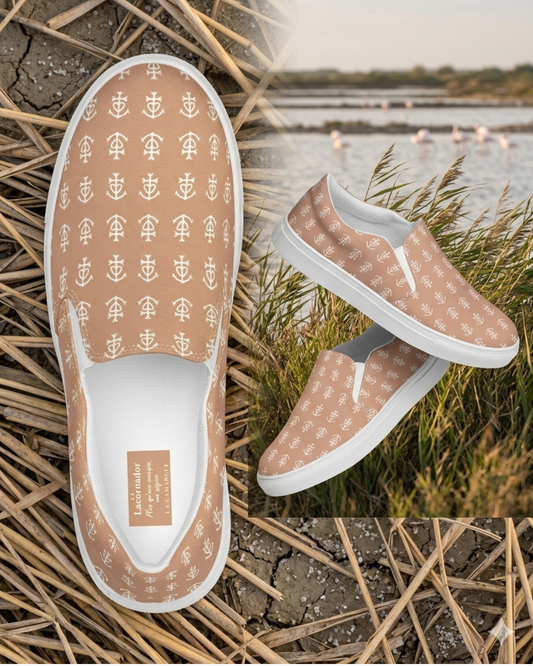 Tennis en toile "Sagne" motifs Croix de Camargue