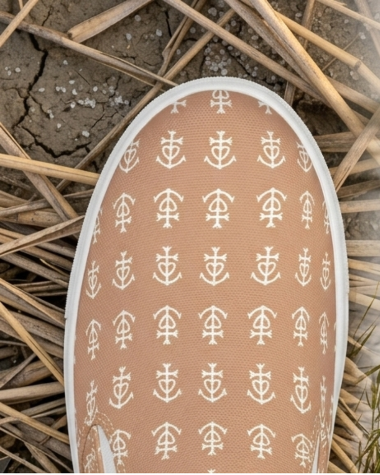 Tennis en toile "Sagne" motifs Croix de Camargue