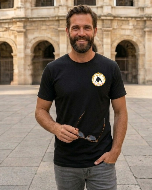 Tee-shirt noir mixte "Olé ! Ferias & Traditions"