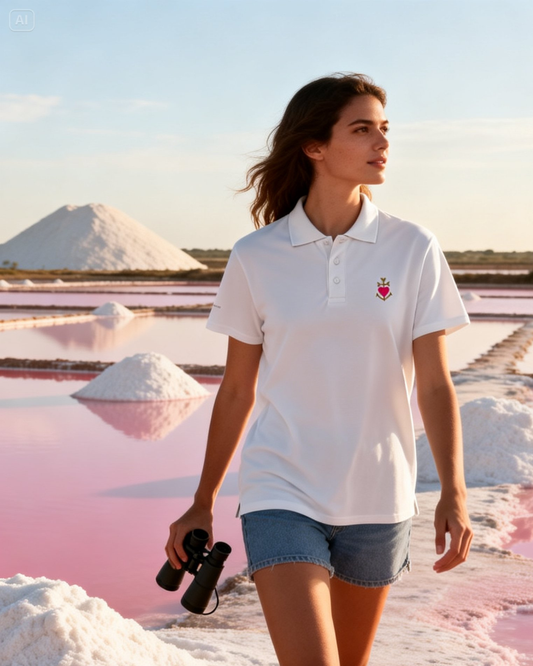 Polo Lacornador® brodé "Croix de Camargue" 💗