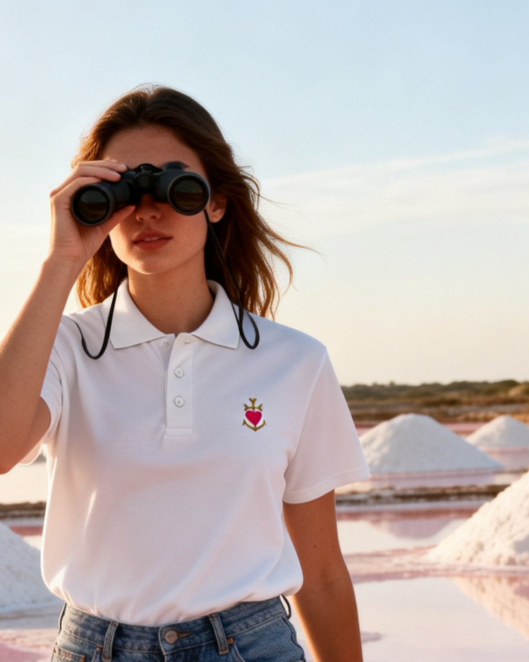 Polo Lacornador® brodé "Croix de Camargue" 💗