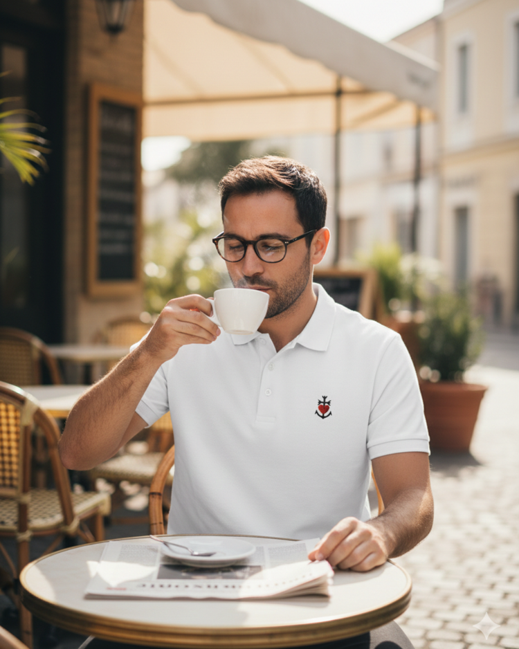 Polo Lacornador® brodé "Croix de Camargue"