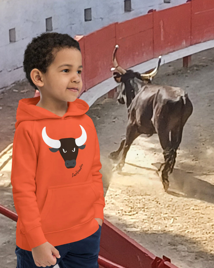 Sweat-shirt à capuche coton bio "TOROS"