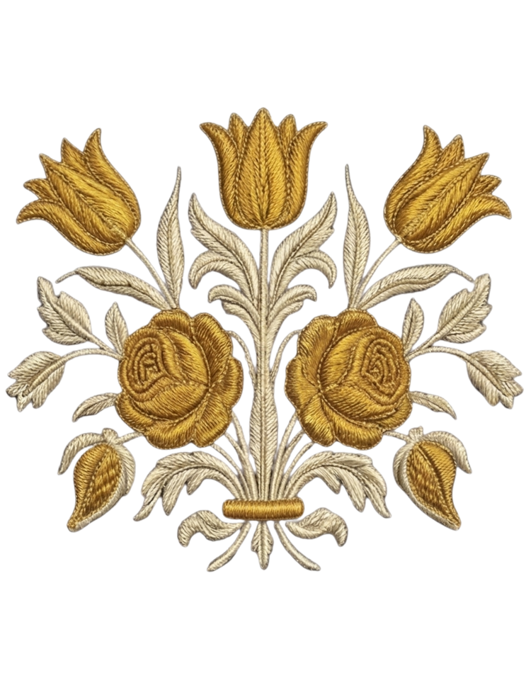 Tee-shirt blanc brodé "Oro y Luces" Collection Lumière
