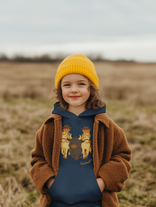 Sweat à capuche coton bio "Abrivado en Camargue"