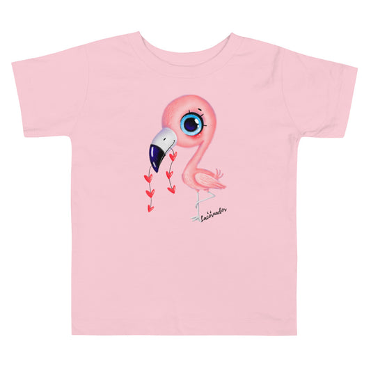 Tee-shirt Lacornador® bébé flamant rose