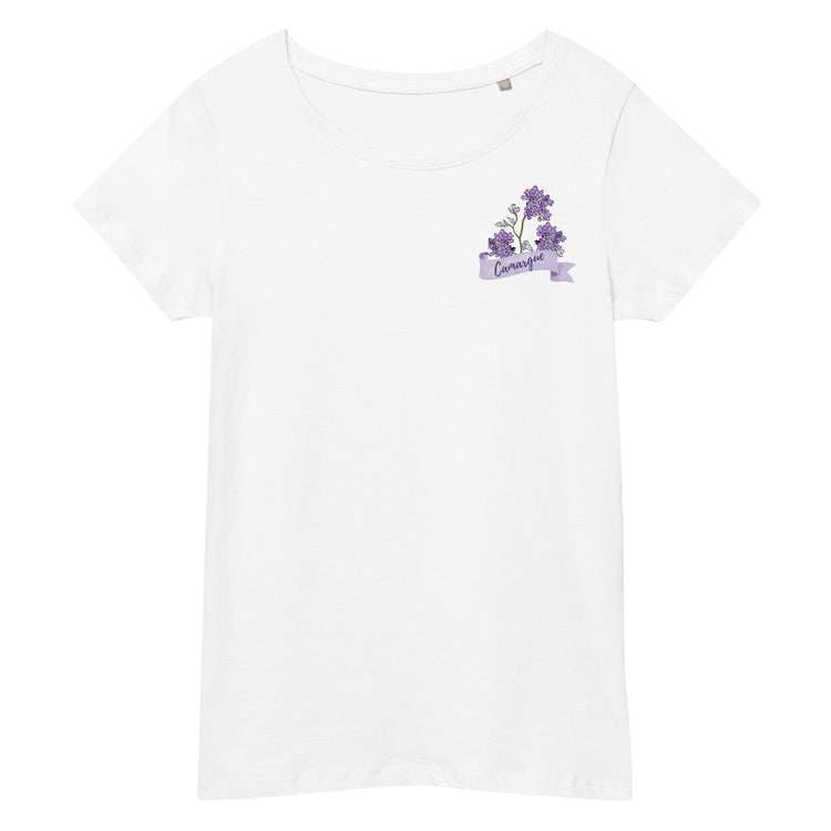 Tee-shirt coton bio Lacornador® Fleurs de Saladelle Camargue